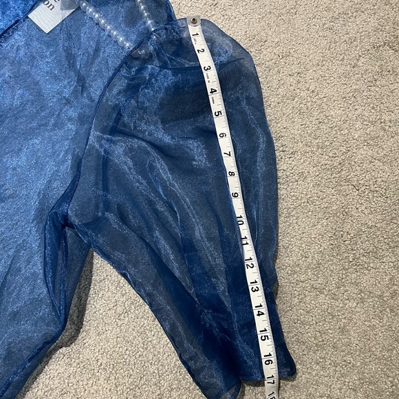Womens Little Moon sheer blue organza dress from Aritzia - size 10 - NWT - Picture 14 of 16